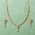 Luxury Emerald-Cut Diamond Necklace Set