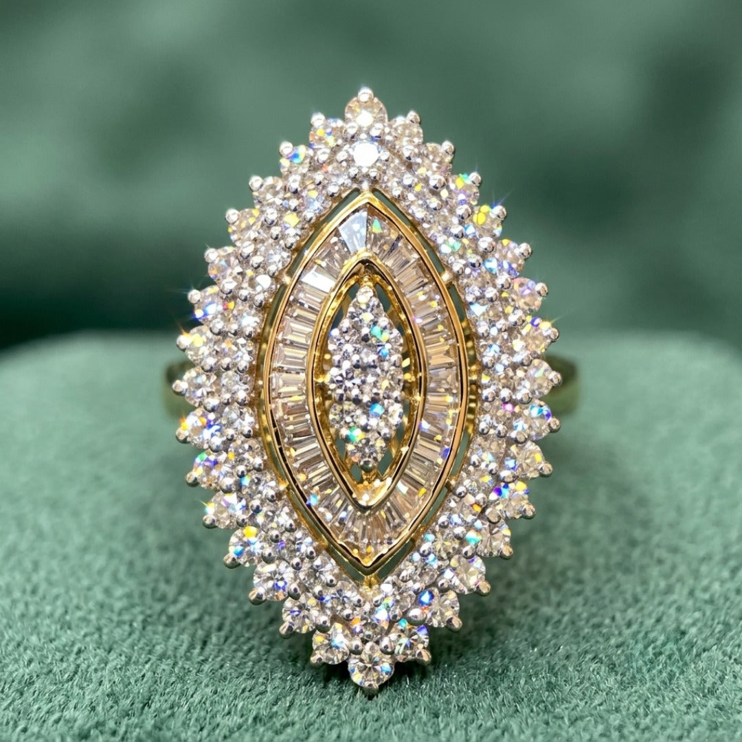 Elegant Marquise Diamond Ring